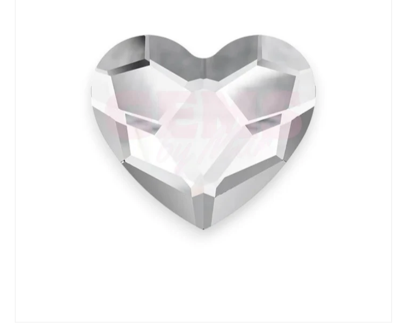 Heart swarovski  5 pcs